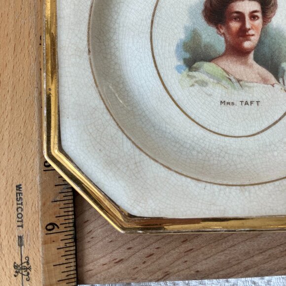Share Mrs. Taft Portrait Plate • Imperial China • Early 1900s First Lady Commemo - Picture 9 of 9